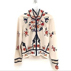 LUCKY BRAND Embroidered Hoodie Jacket